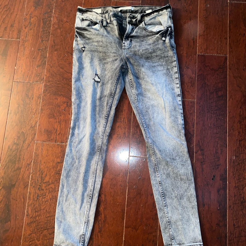 PacSun Washed Black Stacked Skinny Jeans SZ: 30/30